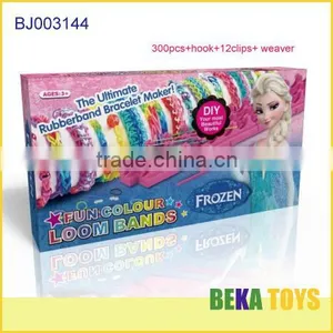 Crazy Make Friendship Rubber Band Bracelet Crazy Rainbowe Loom Band Kit in Blue Box thumbnail-1