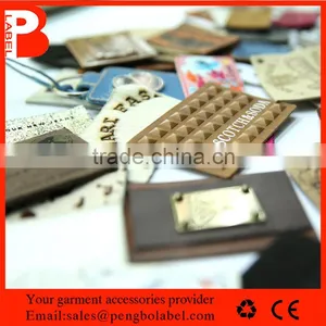 Design Leather Patch Labels for Leather Bag thumbnail-1