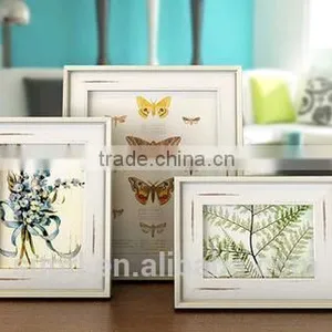 Wholesale MDF Pine Wood 8x10 Inches China Wooden Wood Photo Frame With Double Mat Board thumbnail-3