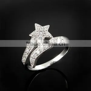 2015 Factory New Fashion 925 Silver China cz Rings thumbnail-2