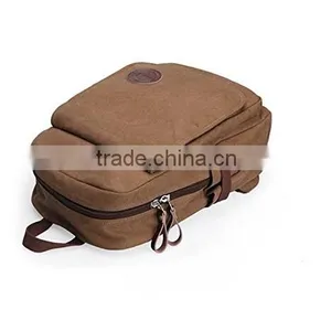 Amazon Functional Vintage Canvas Laptop Backpack For Travel thumbnail-4