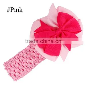 Kids Chiffon Flower Headband Children Accessories Baby Widen Headwear Hair Band thumbnail-4
