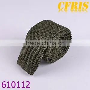 Fashion Plain Color Cotton Knitted Necktie Series 2 thumbnail-4