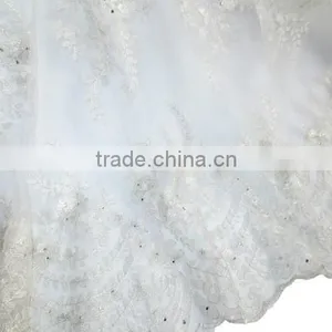 Net Embroidery Stones Laces/Hot Selling French Laces/Low Price French Net Laces thumbnail-5