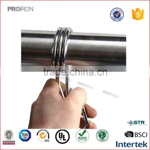 Olympic Chrome Straight Barbell 5ft 6ft 7ft Weight Lifting Bar Collar thumbnail-5