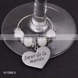 Wedding DIY Decorations French Luxurious Events Table Decorative Crafts Party Supplies Wine Glass Charms thumbnail-6