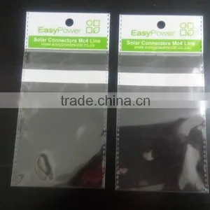 Plastic BOPP Electronic Accessories Packaging Bag With Haning Header And Self Adhesive Tape thumbnail-2