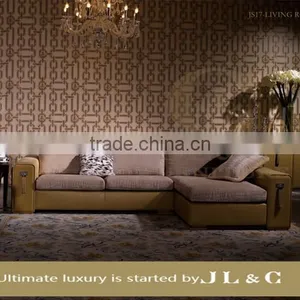 JS17-03 Three Seat Sofa With Solid Wood in Living Room From JL&C Luxury Home Furniture Latest Sofa Designs (China Supplier) thumbnail-2