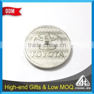 China Supplier Metal Cut Out Embossed Shopping Cart Euro Trolley Coin thumbnail-4
