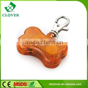 Bone Shape Pet 2 Led Flashlight Plastic Material Led Keychain thumbnail-1