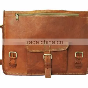Genuine Leather Satchel Bags in Its Vintage Style for Office and Carrying Laptop 16 Inch thumbnail-4