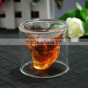 Skull Glass Cup/ Handmade Glass Cup/ Square Glass Cup thumbnail-2