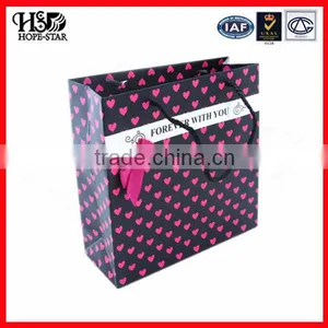 Factory Price Custom Shopping Lovely Paper Bag With Logo Print, Custom Luxury White Paper Bag With Logo Print thumbnail-1