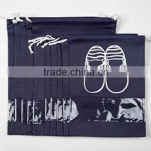 Portable Travel Dust Drawstring Dress Shoes Nonwoven Storage Bag thumbnail-1