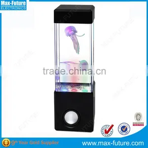 2016 New Products LED Flashing Speaker,Colorful Changing Water Dancing Jellyfish LED Lamp Speaker) thumbnail-1