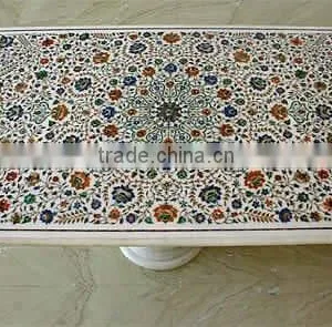 Pietra Dura Marble Inlay Table Top thumbnail-1