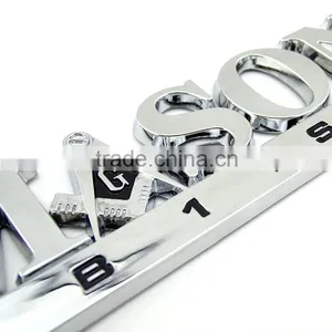 Chromed ABS Mason Letter Car Badges Emblems,custom Plastic Auto Logo Label Sticker thumbnail-3