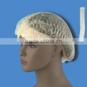 DISPOSABLE MEDICAL HIGH QUALITY NONWOVEN MOB CAP thumbnail-1