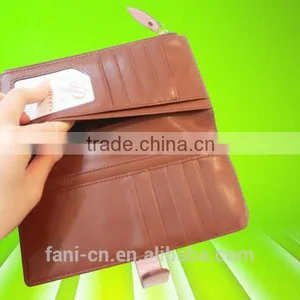 Luxury and Fancy Hand Made Ladies Clutch Leather Purse Made in China thumbnail-6
