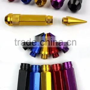 New 326 Alloy Aluminum 90MM Wheel Lug Nuts With Spikes Extended Tuner Wheels Rims Spikes Lug Nuts thumbnail-2