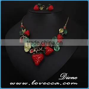 New Wholesale Butterfly Luxury Necklace Sets for Party Gift Jewelry thumbnail-3