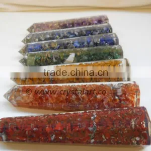 7 CHAKRA ORGONE OBELISK SET thumbnail-2