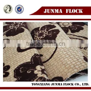 Coffee Flower Turkey Textile Company Flocked Pelmet Curtain Fabric thumbnail-2