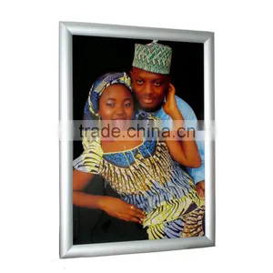 Aluminum Snap Frame for Poster 8 1/2 x 11 Inches, 25mm Profile, Color Silver thumbnail-1
