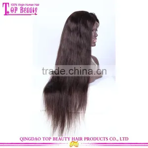 Unprocessed Brazilian Virgin Human Hair Wigs 28 Inch Straight Long Glueless Lace Front Wig thumbnail-4