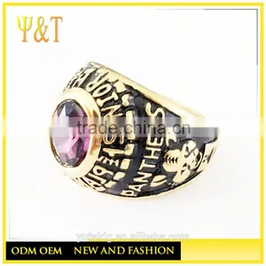 Jingli Jewerly Custom PANTHERS Ring for Man Military Jewelry, Stainless Steel High School Ring Jewelry(HF-066) thumbnail-2