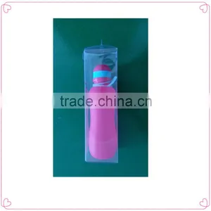 Light Foldable Water Bottle,sport Water Bottle, Silicone Rubber Hiking Bottle thumbnail-1