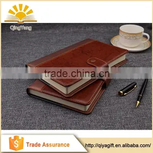 Custom Logo Removable pu Leather Cover Business Promotional Notebook With Button thumbnail-1