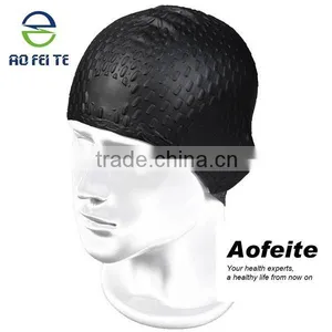 2015 Hot Sell Unisex Waterproof Elastic Diving Silicone Bathing Cap Swimming Hat thumbnail-6