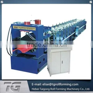 Aluminum Ridge Cap Hydraulic Machine Roof Ridge Cap Roll Forming Machine thumbnail-2