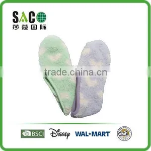 Green and Purple Heart Pattern Fluffy Footie thumbnail-1