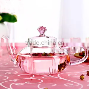 OEM ODM Small Heat Resistant Glass Teapot With Infuser 500 ml PH203 thumbnail-2