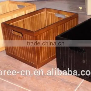 Hot Selling 100% Bamboo Square Household Storage Basket thumbnail-1