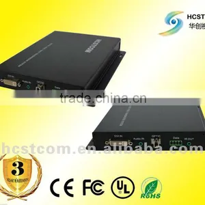 1 Channel HDMI / DVI Video Fiber Optic Transmitter and Receiver +stereo Audio +DATA thumbnail-1