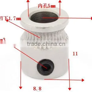 3D Printer Accessory MK8 Driver Gear for 1.75mm 3D Printer Filament Extruder Pulley 5mm Shaft Reprap Wholesale thumbnail-2