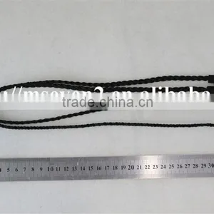 Customized Size Plastic Material Non-elastic Tessles Trim, Flexible Plastic Trim in Black for Jacket thumbnail-6
