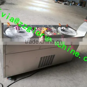 Flat Pan GL-F800N Roll Ice Cream Machine /fried Ice Cream Machine thumbnail-5