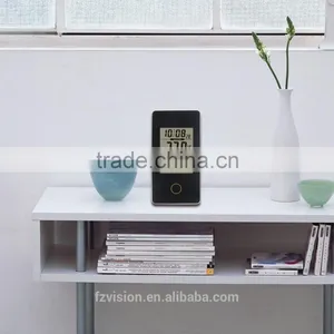 Portable Home/Office RCC Weather Station Black With Indoor Outdoor Thermometer Monitor Digital Alarm Clock thumbnail-6