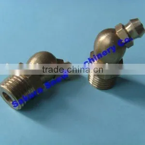 1/8"-28 Thread 45 Degreee Brass Grease Fitting thumbnail-4