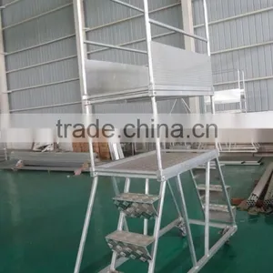 Mobile Aluminum Working Table for Supermarket Working, Aluminum Supermarket Plateform thumbnail-1