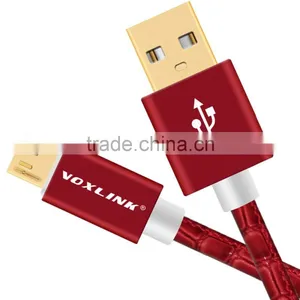 VOXLINK Crocodile Gold-Plated USB Sync Data Charger Cable Micro USB Cable thumbnail-2