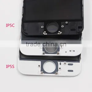 Front Cover Glass With Cold Press Cold Glue Frame With OCA With Original Polarizer for Iphone5 5s 5c thumbnail-4
