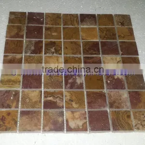 Amazing New Style BROWN GOLDEN ONYX MOSAIC TILES COLLECTIONS thumbnail-3