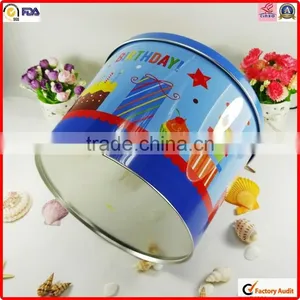 Food Packing Factory Wholesale Metal Popcorn Tin Box Size thumbnail-4