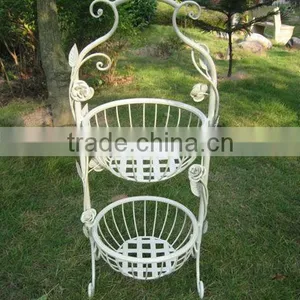 Eco-Friendly Classical Vintage Folding Antique Decorative Antirust Metal Outdoor Flower Pot Garden Decoration thumbnail-1