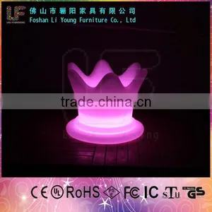 Foshan Furniture Modern Decoration Outdoor Colorful LED Flower Pot Furniture/Llluminated LED Plastic High Planters thumbnail-4